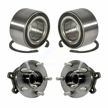 KUGEL Front Rear Wheel Bearing And Hub Assembly Kit For Ford Escape Lincoln MKC K70-101678